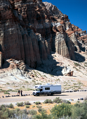 Fahrzeug von El Monte in Utah auf der Canyonlands geführte Wohnmobilreise.